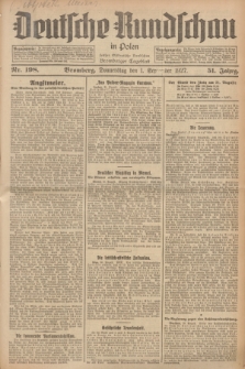 Deutsche Rundschau in Polen : früher Ostdeutsche Rundschau, Bromberger Tageblatt. Jg.51, Nr. 198 (1 September 1927) + dod.