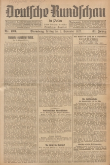 Deutsche Rundschau in Polen : früher Ostdeutsche Rundschau, Bromberger Tageblatt. Jg.51, Nr. 199 (2 September 1927) + dod.