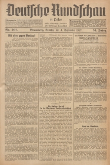 Deutsche Rundschau in Polen : früher Ostdeutsche Rundschau, Bromberger Tageblatt. Jg.51, Nr. 201 (4 September 1927) + dod.