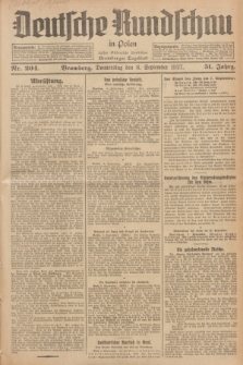 Deutsche Rundschau in Polen : früher Ostdeutsche Rundschau, Bromberger Tageblatt. Jg.51, Nr. 204 (8 September 1927) + dod.