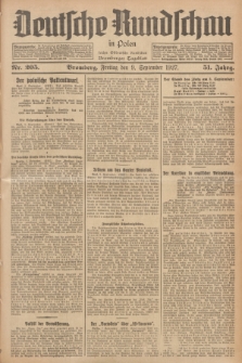 Deutsche Rundschau in Polen : früher Ostdeutsche Rundschau, Bromberger Tageblatt. Jg.51, Nr. 205 (9 September 1927) + dod.