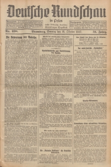 Deutsche Rundschau in Polen : früher Ostdeutsche Rundschau, Bromberger Tageblatt. Jg.51, Nr. 238 (16 Oktober 1927) + dod.