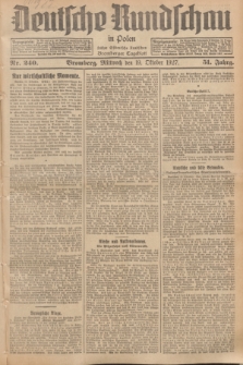 Deutsche Rundschau in Polen : früher Ostdeutsche Rundschau, Bromberger Tageblatt. Jg.51, Nr. 240 (19 Oktober 1927) + dod.