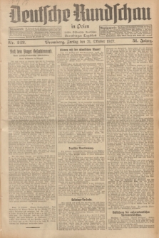 Deutsche Rundschau in Polen : früher Ostdeutsche Rundschau, Bromberger Tageblatt. Jg.51, Nr. 242 (21 Oktober 1927) + dod.