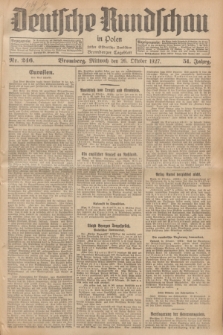 Deutsche Rundschau in Polen : früher Ostdeutsche Rundschau, Bromberger Tageblatt. Jg.51, Nr. 246 (26 Oktober 1927) + dod.