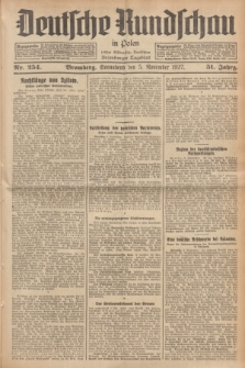 Deutsche Rundschau in Polen : früher Ostdeutsche Rundschau, Bromberger Tageblatt. Jg.51, Nr. 254 (5 November 1927) + dod.