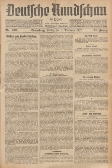 Deutsche Rundschau in Polen : früher Ostdeutsche Rundschau, Bromberger Tageblatt. Jg.51, Nr. 259 (11 November 1927) + dod.