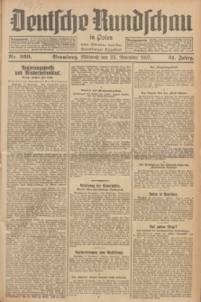 Deutsche Rundschau in Polen : früher Ostdeutsche Rundschau, Bromberger Tageblatt. Jg.51, Nr. 269 (23 November 1927) + dod.