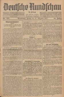 Deutsche Rundschau in Polen : früher Ostdeutsche Rundschau, Bromberger Tageblatt. Jg.51, Nr. 271 (25 November 1927) + dod.