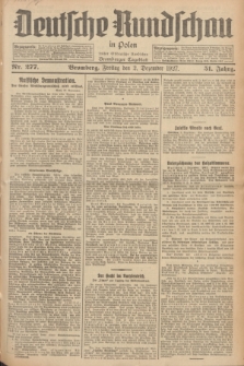 Deutsche Rundschau in Polen : früher Ostdeutsche Rundschau, Bromberger Tageblatt. Jg.51, Nr. 277 (2 Dezember 1927) + dod.