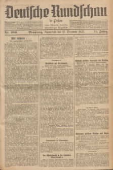 Deutsche Rundschau in Polen : früher Ostdeutsche Rundschau, Bromberger Tageblatt. Jg.51, Nr. 289 (17 Dezember 1927) + dod.