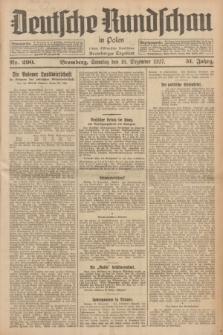 Deutsche Rundschau in Polen : früher Ostdeutsche Rundschau, Bromberger Tageblatt. Jg.51, Nr. 290 (18 Dezember 1927) + dod.