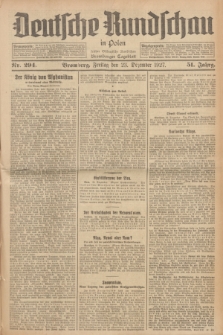 Deutsche Rundschau in Polen : früher Ostdeutsche Rundschau, Bromberger Tageblatt. Jg.51, Nr. 294 (23 Dezember 1927) + dod.