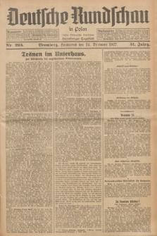 Deutsche Rundschau in Polen : früher Ostdeutsche Rundschau, Bromberger Tageblatt. Jg.51, Nr. 295 (24 Dezember 1927) + dod.