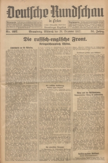 Deutsche Rundschau in Polen : früher Ostdeutsche Rundschau, Bromberger Tageblatt. Jg.51, Nr. 297 (28 Dezember 1927) + dod.