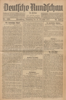 Deutsche Rundschau in Polen : früher Ostdeutsche Rundschau, Bromberger Tageblatt. Jg.51, Nr. 298 (29 Dezember 1927) + dod.