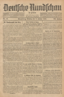 Deutsche Rundschau in Polen : früher Ostdeutsche Rundschau, Bromberger Tageblatt. Jg.52, Nr. 6 (8 Januar 1928) + dod.