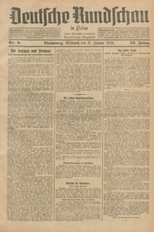 Deutsche Rundschau in Polen : früher Ostdeutsche Rundschau, Bromberger Tageblatt. Jg.52, Nr. 8 (11 Januar 1928) + dod.