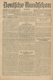 Deutsche Rundschau in Polen : früher Ostdeutsche Rundschau, Bromberger Tageblatt. Jg.52, Nr. 9 (12 Januar 1928) + dod.