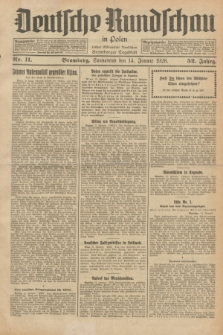 Deutsche Rundschau in Polen : früher Ostdeutsche Rundschau, Bromberger Tageblatt. Jg.52, Nr. 11 (14 Januar 1928) + dod.