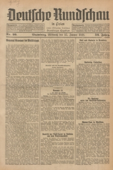 Deutsche Rundschau in Polen : früher Ostdeutsche Rundschau, Bromberger Tageblatt. Jg.52, Nr. 20 (25 Januar 1928) + dod.