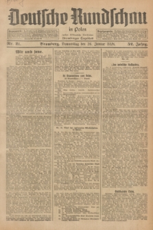 Deutsche Rundschau in Polen : früher Ostdeutsche Rundschau, Bromberger Tageblatt. Jg.52, Nr. 21 (26 Januar 1928) + dod.
