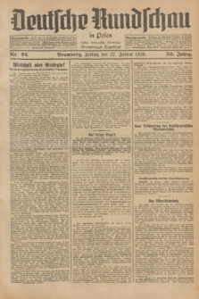 Deutsche Rundschau in Polen : früher Ostdeutsche Rundschau, Bromberger Tageblatt. Jg.52, Nr. 22 (27 Januar 1928) + dod.