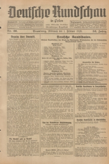 Deutsche Rundschau in Polen : früher Ostdeutsche Rundschau, Bromberger Tageblatt. Jg.52, Nr. 26 (1 Februar 1928) + dod.