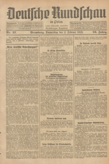 Deutsche Rundschau in Polen : früher Ostdeutsche Rundschau, Bromberger Tageblatt. Jg.52, Nr. 27 (2 Februar 1928) + dod.