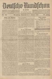 Deutsche Rundschau in Polen : früher Ostdeutsche Rundschau, Bromberger Tageblatt. Jg.52, Nr. 28 (4 Februar 1928) + dod.
