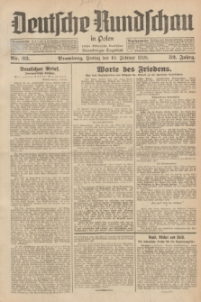 Deutsche Rundschau in Polen : früher Ostdeutsche Rundschau, Bromberger Tageblatt. Jg.52, Nr. 33 (10 Februar 1928) + dod.