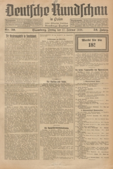 Deutsche Rundschau in Polen : früher Ostdeutsche Rundschau, Bromberger Tageblatt. Jg.52, Nr. 39 (17 Februar 1928) + dod.