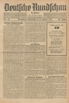 Deutsche Rundschau in Polen : früher Ostdeutsche Rundschau, Bromberger Tageblatt. Jg.52, Nr. 44 (23 Februar 1928) + dod.