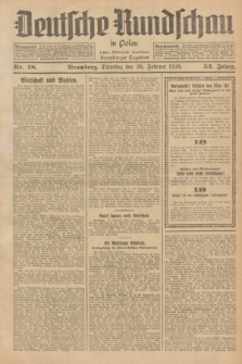 Deutsche Rundschau in Polen : früher Ostdeutsche Rundschau, Bromberger Tageblatt. Jg.52, Nr. 48 (28 Februar 1928) + dod.