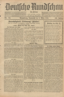 Deutsche Rundschau in Polen : früher Ostdeutsche Rundschau, Bromberger Tageblatt. Jg.52, Nr. 52 (3 März 1928) + dod.