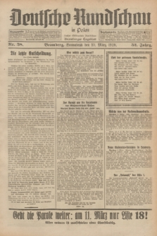 Deutsche Rundschau in Polen : früher Ostdeutsche Rundschau, Bromberger Tageblatt. Jg.52, Nr. 58 (10 März 1928) + dod.