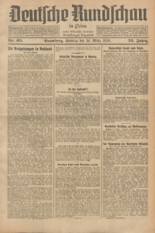 Deutsche Rundschau in Polen : früher Ostdeutsche Rundschau, Bromberger Tageblatt. Jg.52, Nr. 65 (18 März 1928) + dod.