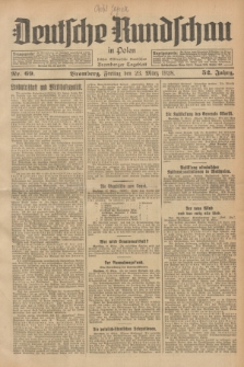 Deutsche Rundschau in Polen : früher Ostdeutsche Rundschau, Bromberger Tageblatt. Jg.52, Nr. 69 (23 März 1928) + dod.