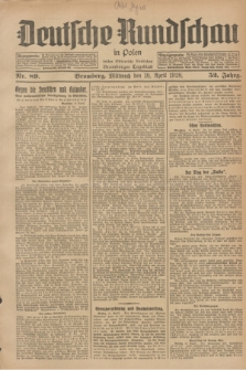 Deutsche Rundschau in Polen : früher Ostdeutsche Rundschau, Bromberger Tageblatt. Jg.52, Nr. 89 (18 April 1928) + dod.
