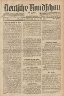 Deutsche Rundschau in Polen : früher Ostdeutsche Rundschau, Bromberger Tageblatt. Jg.52, Nr. 107 (10 Mai 1928) + dod.