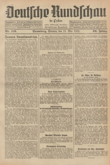 Deutsche Rundschau in Polen : früher Ostdeutsche Rundschau, Bromberger Tageblatt. Jg.52, Nr. 110 (13 Mai 1928) + dod.