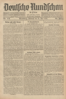 Deutsche Rundschau in Polen : früher Ostdeutsche Rundschau, Bromberger Tageblatt. Jg.52, Nr. 112 (16 Mai 1928) + dod.
