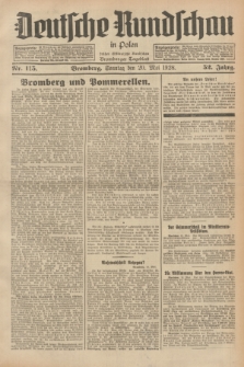 Deutsche Rundschau in Polen : früher Ostdeutsche Rundschau, Bromberger Tageblatt. Jg.52, Nr. 115 (20 Mai 1928) + dod.