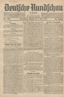 Deutsche Rundschau in Polen : früher Ostdeutsche Rundschau, Bromberger Tageblatt. Jg.52, Nr. 126 (3 Juni 1928) + dod.