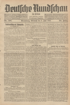 Deutsche Rundschau in Polen : früher Ostdeutsche Rundschau, Bromberger Tageblatt. Jg.52, Nr. 128 (6 Juni 1928) + dod.