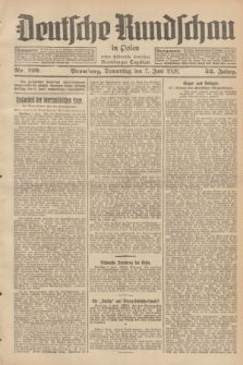 Deutsche Rundschau in Polen : früher Ostdeutsche Rundschau, Bromberger Tageblatt. Jg.52, Nr. 129 (7 Juni 1928) + dod.