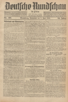 Deutsche Rundschau in Polen : früher Ostdeutsche Rundschau, Bromberger Tageblatt. Jg.52, Nr. 130 (9 Juni 1928) + dod.
