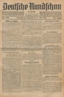 Deutsche Rundschau in Polen : früher Ostdeutsche Rundschau, Bromberger Tageblatt. Jg.52, Nr. 142 (23 Juni 1928) + dod.