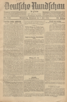 Deutsche Rundschau in Polen : früher Ostdeutsche Rundschau, Bromberger Tageblatt. Jg.52, Nr. 153 (7 Juli 1928) + dod.
