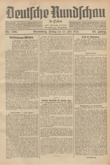 Deutsche Rundschau in Polen : früher Ostdeutsche Rundschau, Bromberger Tageblatt. Jg.52, Nr. 158 (13 Juli 1928) + dod.